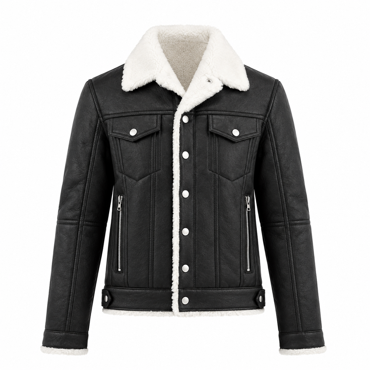Women's Black Shearling Jacket